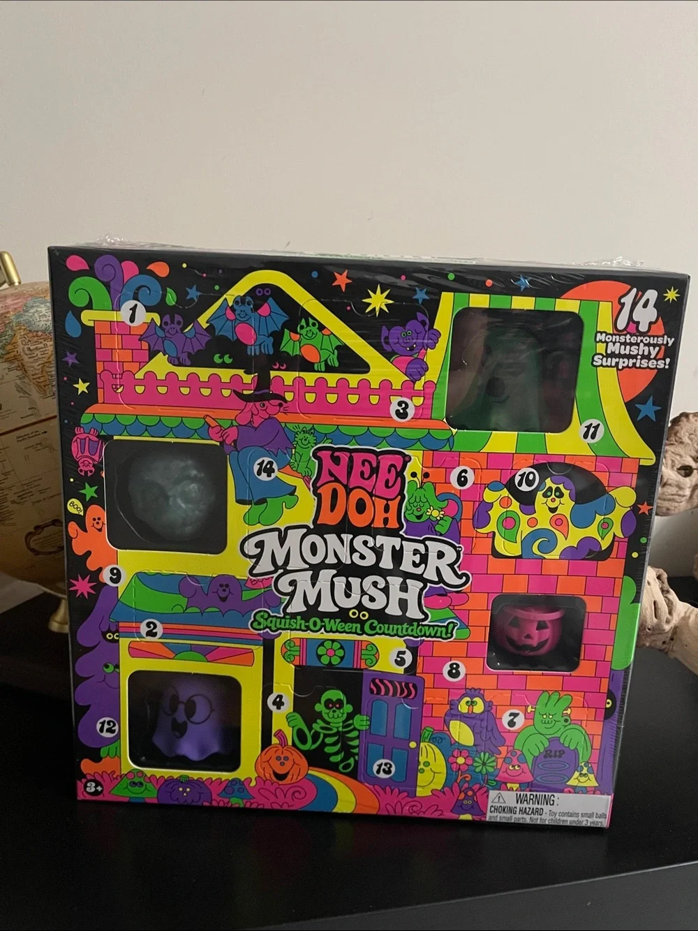 NeeDoh Monster Mush Squish-O-Ween Halloween Countdown 14 Surprises Schylling NEW
